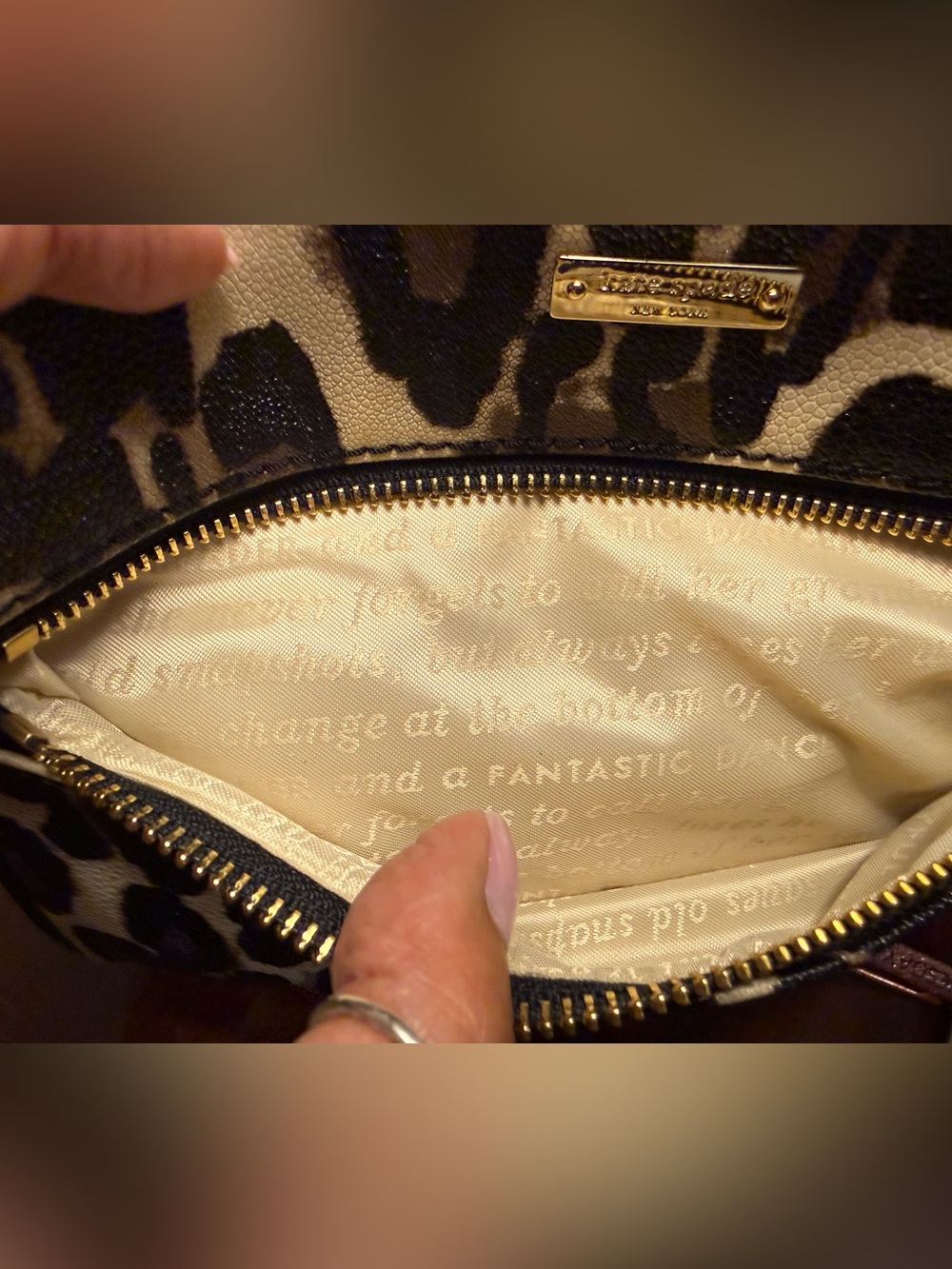 Kate Spade Shore Street Margareta / Tinie Leopard Crossbody Bag EUC - Picture 8 of 16